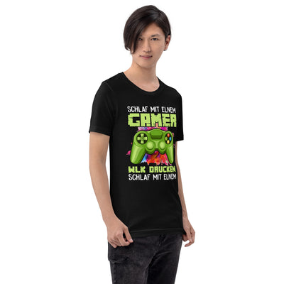 Schlaf Mit Elnem Gamer Drucken - Unisex t-shirt