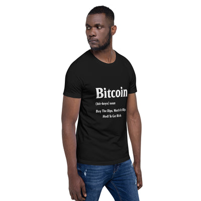 Bitcoin Definition ( White Text ) - Unisex t-shirt