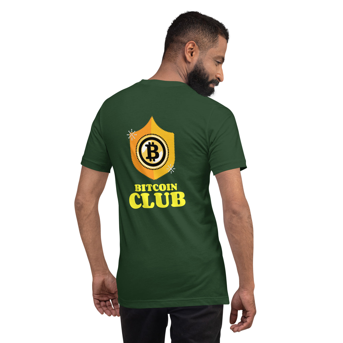 Bitcoin Club V2 Unisex t-shirt ( Back Print )