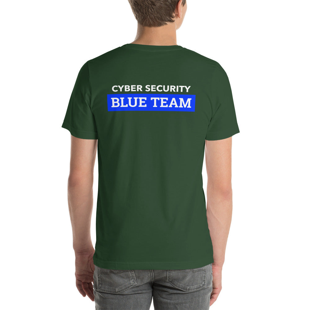 Cyber Security Blue Team V6 Unisex t-shirt ( Back Print )
