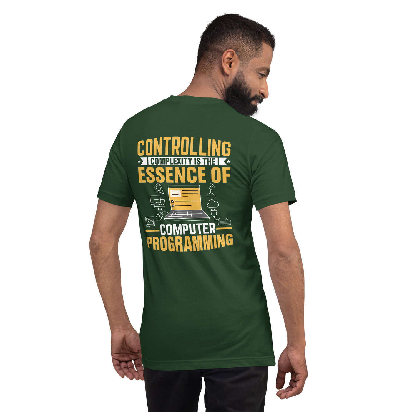 Controlling complexity is the Essence of Computer Programming Unisex t-shirt ( Back Print )