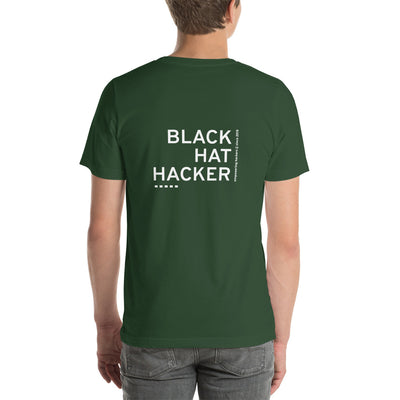 Black Hat Hacker V11 Unisex t-shirt ( Back Print )