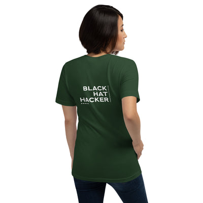 Black Hat Hacker V12 Unisex t-shirt  ( Back Print )