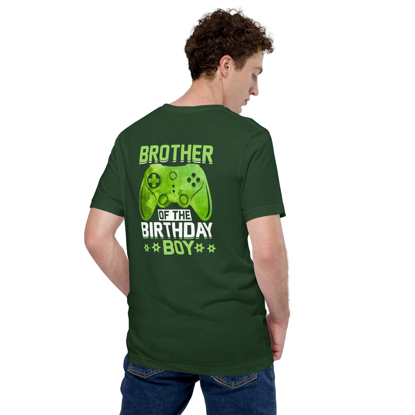 Brother of the Birthday Boy Unisex t-shirt ( Back Print )