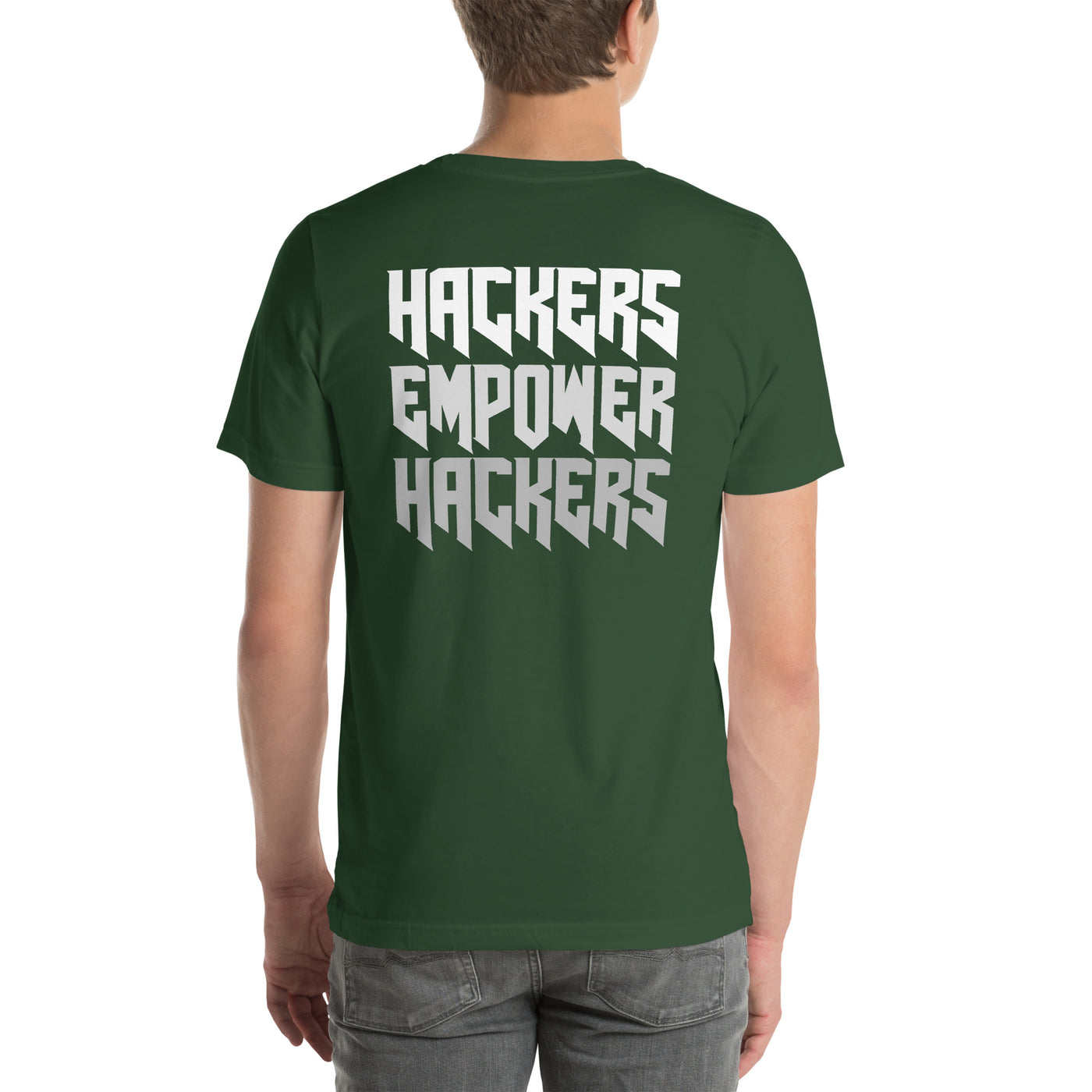 Hackers Empower Hackers V4 - Unisex t-shirt ( Back Print )