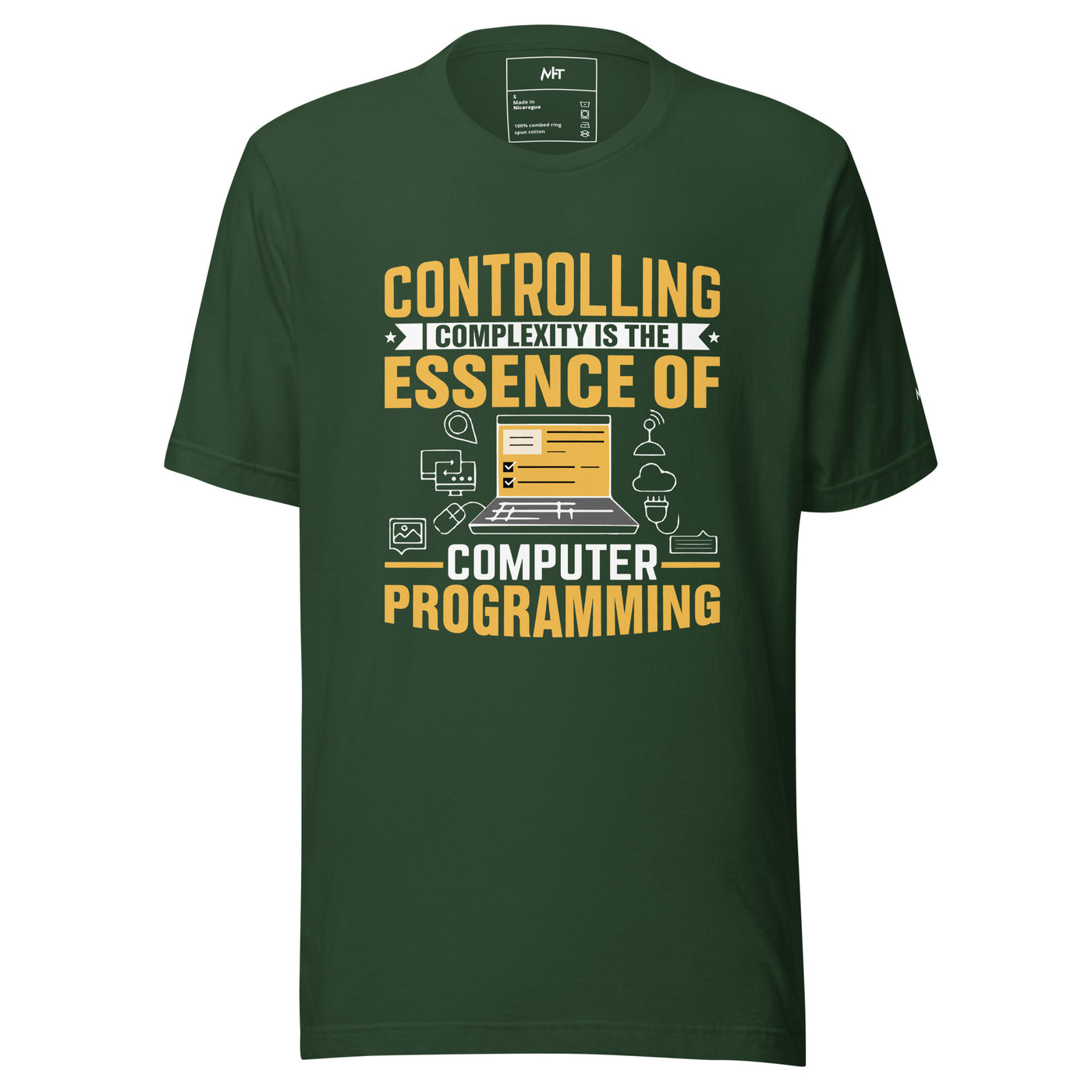 Controlling complexity is the Essence of Computer Programming Unisex t-shirt