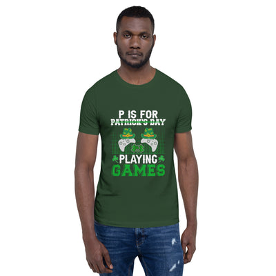 P is for "Playing Games" - Unisex t-shirt