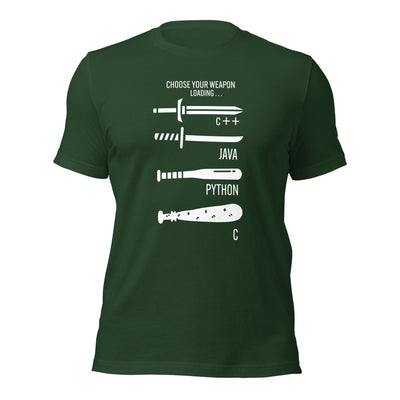 Choose your weapon v1 - Unisex t-shirt