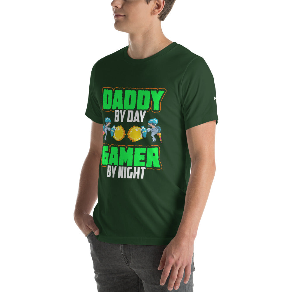Daddy by Day, Gamer by Night Unisex t-shirt