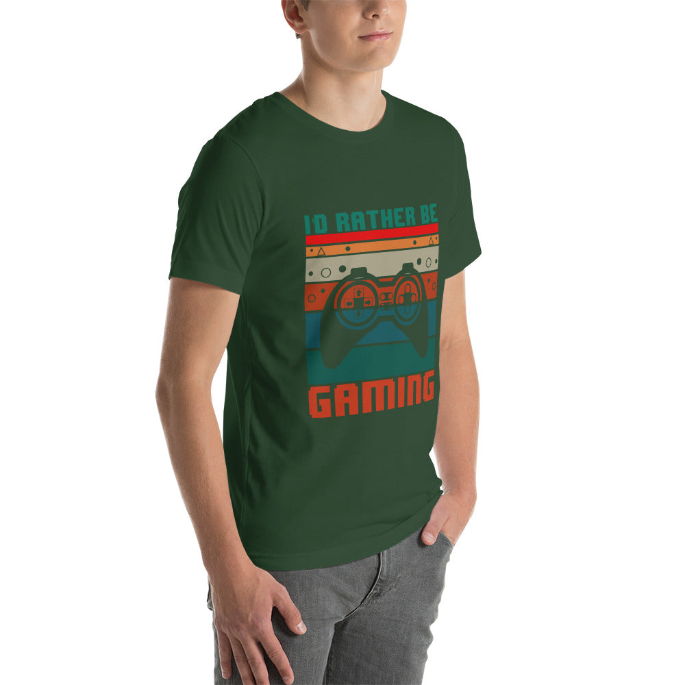 I'd rather be Gaming - Unisex t-shirt