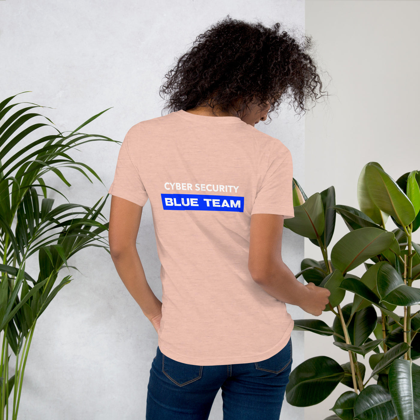Cyber Security Blue Team V9 - Unisex t-shirt ( Back Print )