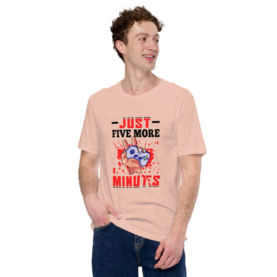 Just 5 more Minutes Rima in Dark Text - Unisex t-shirt