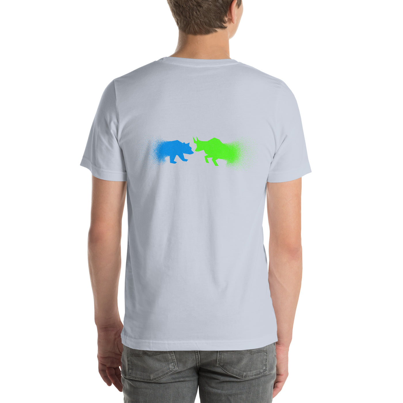 Bearish And Bullish (DB) in Light color - Unisex t-shirt ( Back Print )