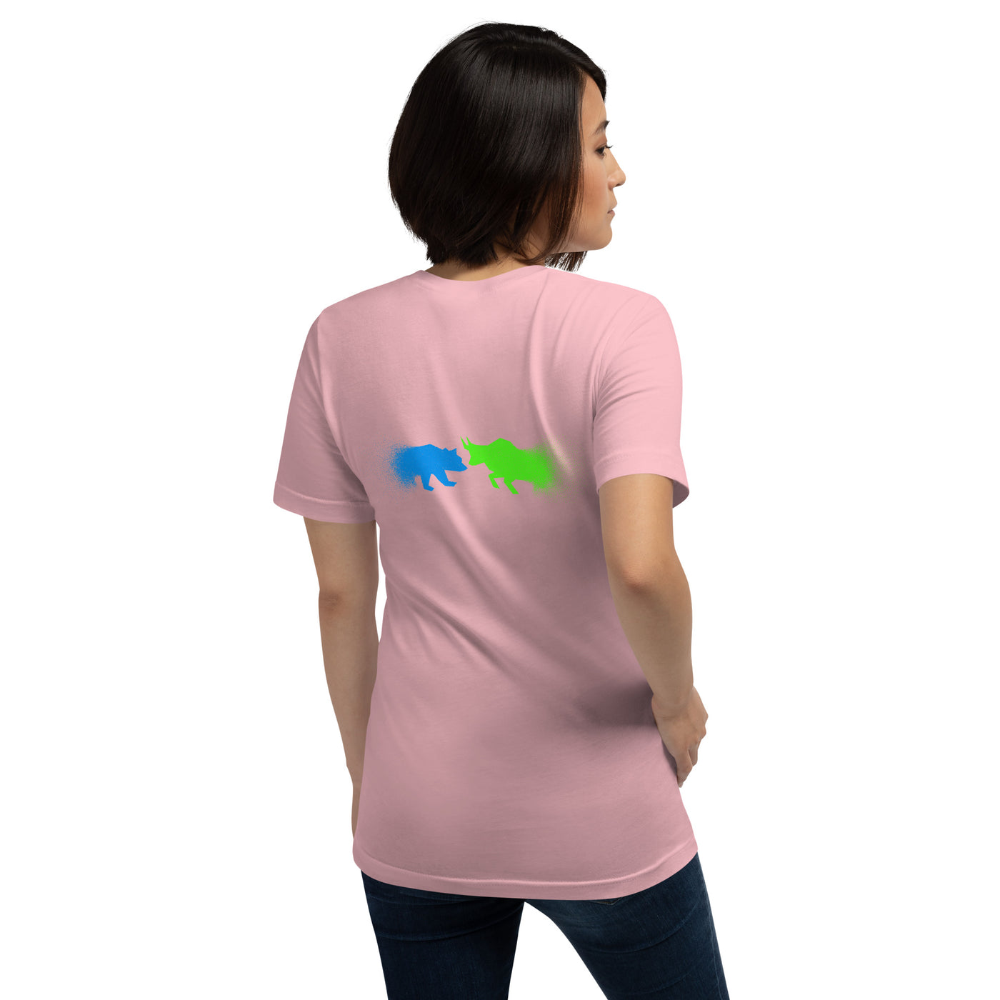 Bearish And Bullish (DB) in Light color - Unisex t-shirt ( Back Print )