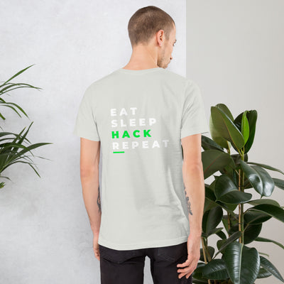 Eat, Sleep, Hack, Repeat V2 - Unisex t-shirt ( Back Print )