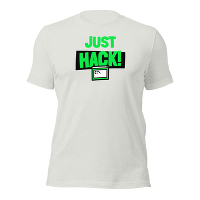 Just Hack (Green text) - Unisex t-shirt