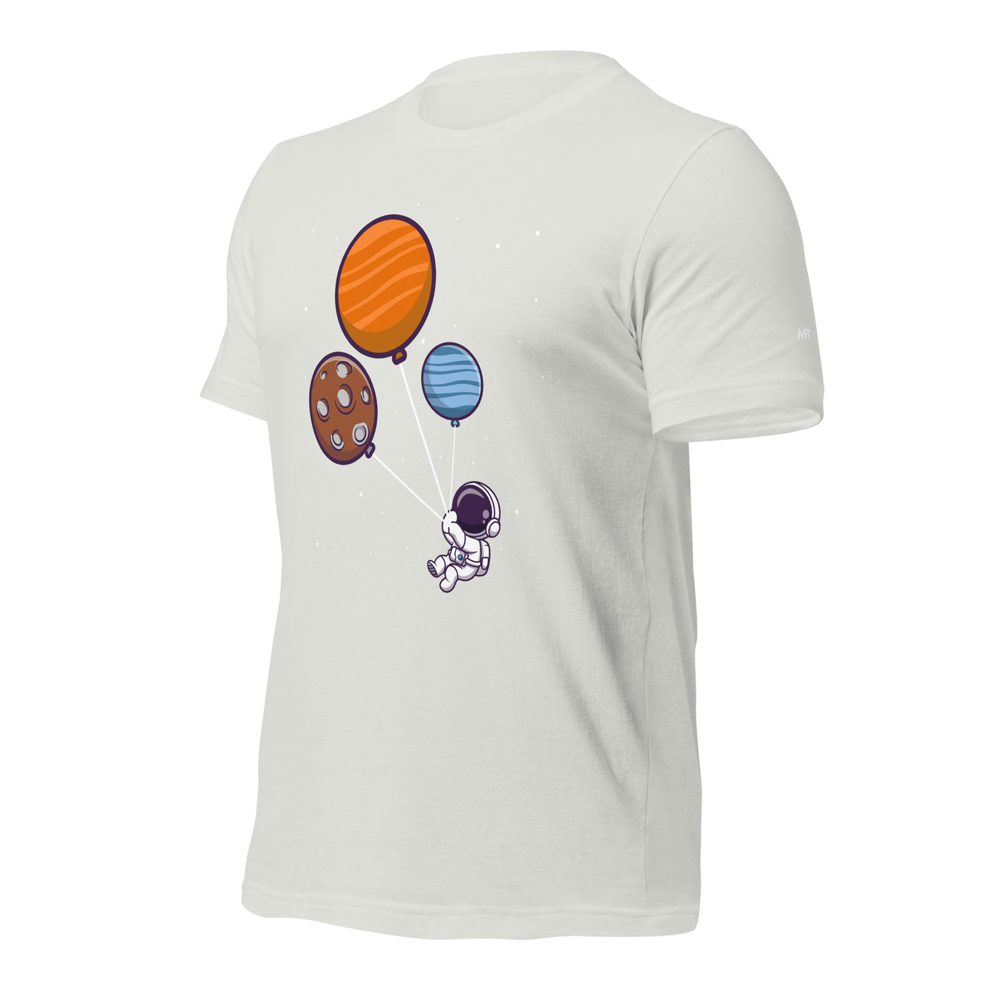 Astronaut with Balloons in Space - Unisex T-shirt