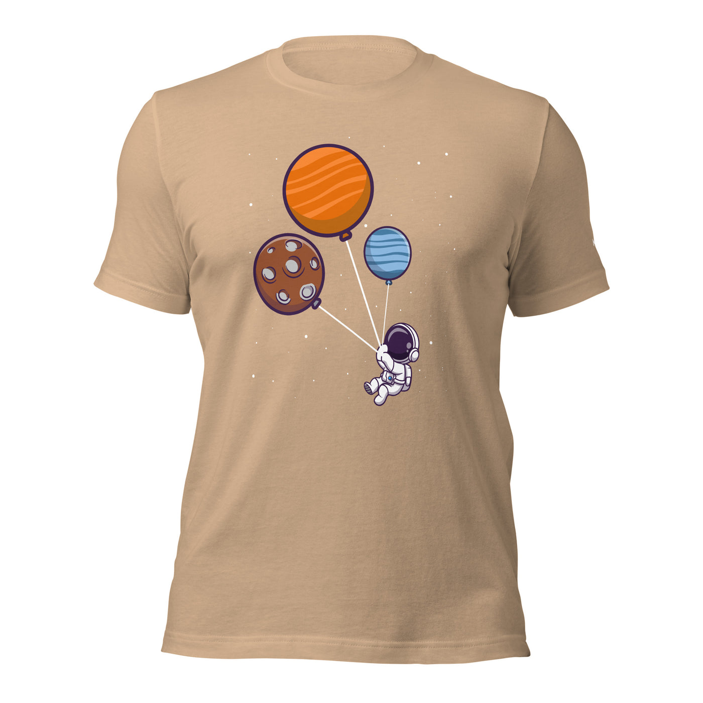 Astronaut with Balloons in Space - Unisex T-shirt