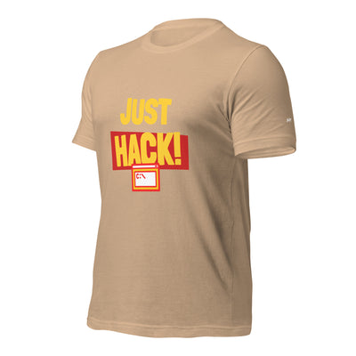 Just Hack (Yellow Text) - Unisex t-shirt
