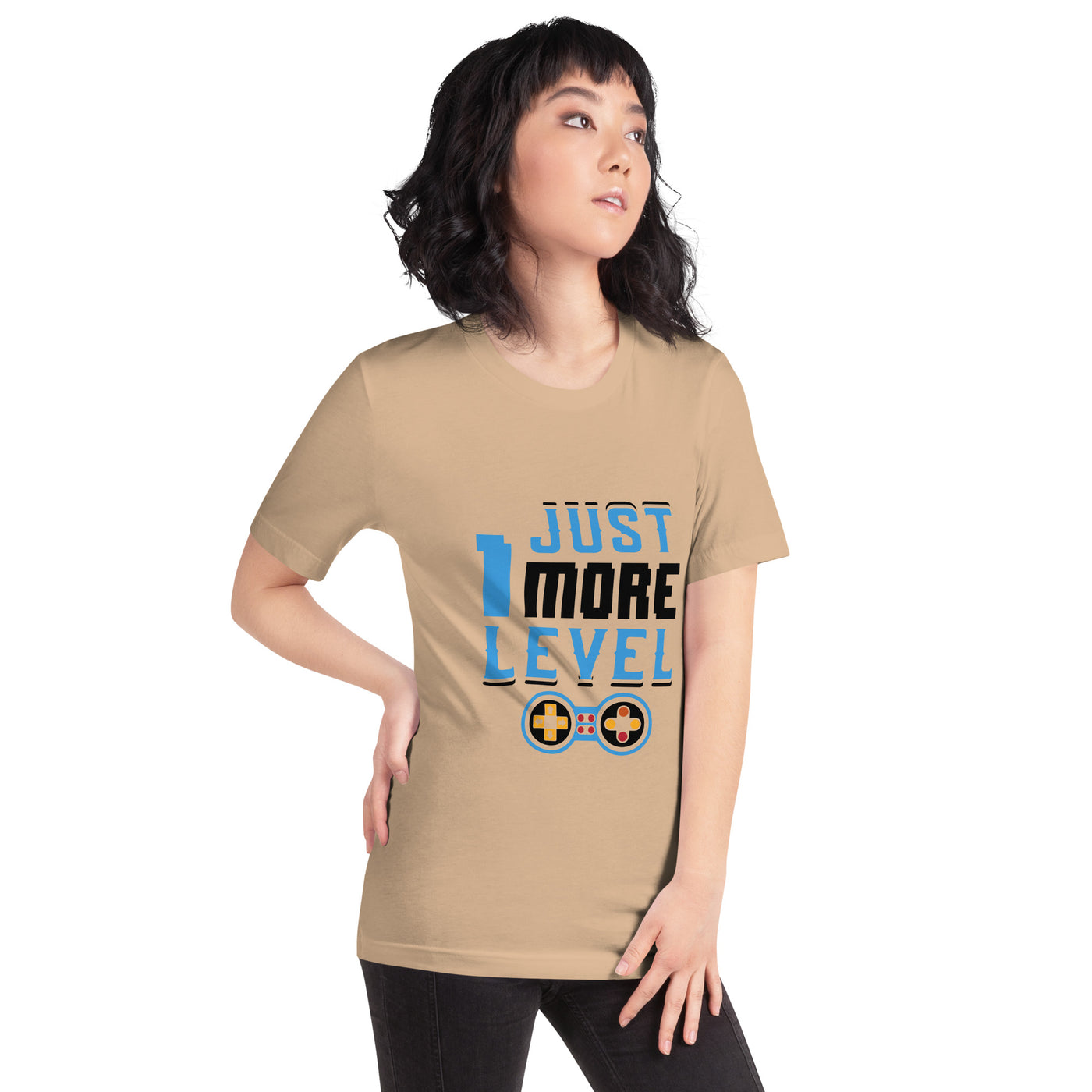 Just 1 More Level in Dark Text - Unisex t-shirt