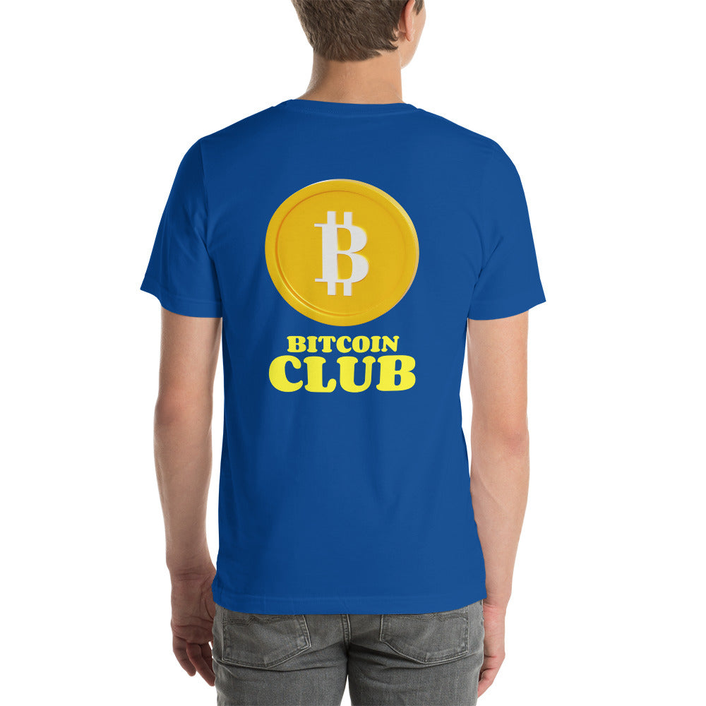BITCOIN CLUB V1 - Unisex t-shirt ( Back Print )