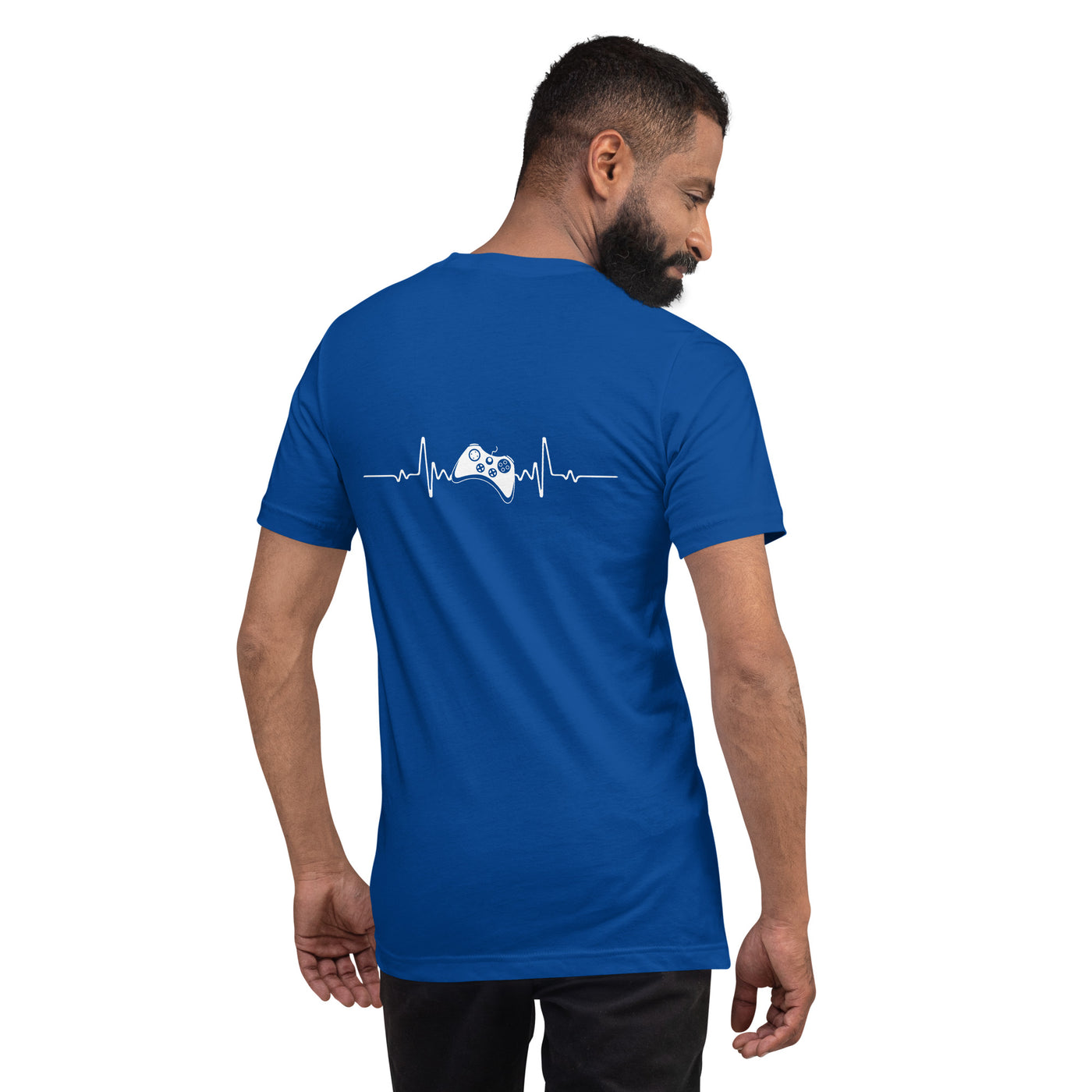 Game Controller Heartbeat - Unisex t-shirt ( Back Print )
