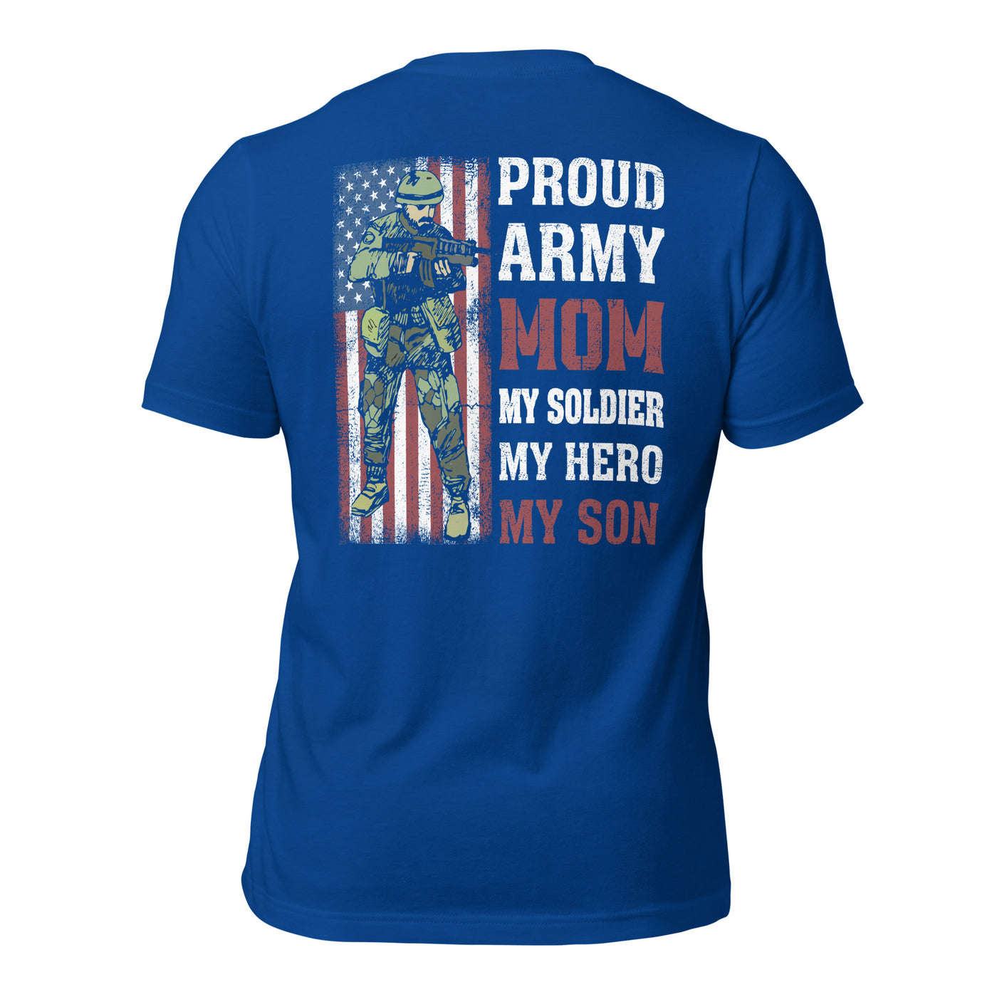 Proud Army Mom - Unisex t-shirt (back print)