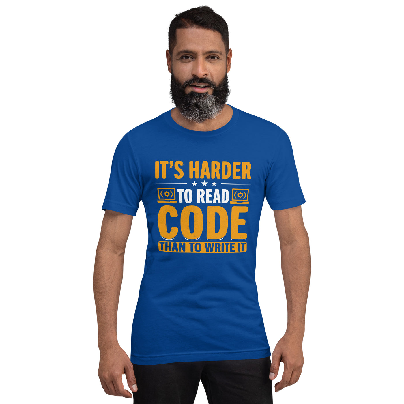 It's harder to read Code then to read it Unisex t-shirt