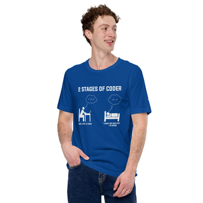 2 Stages of Coder Unisex t-shirt