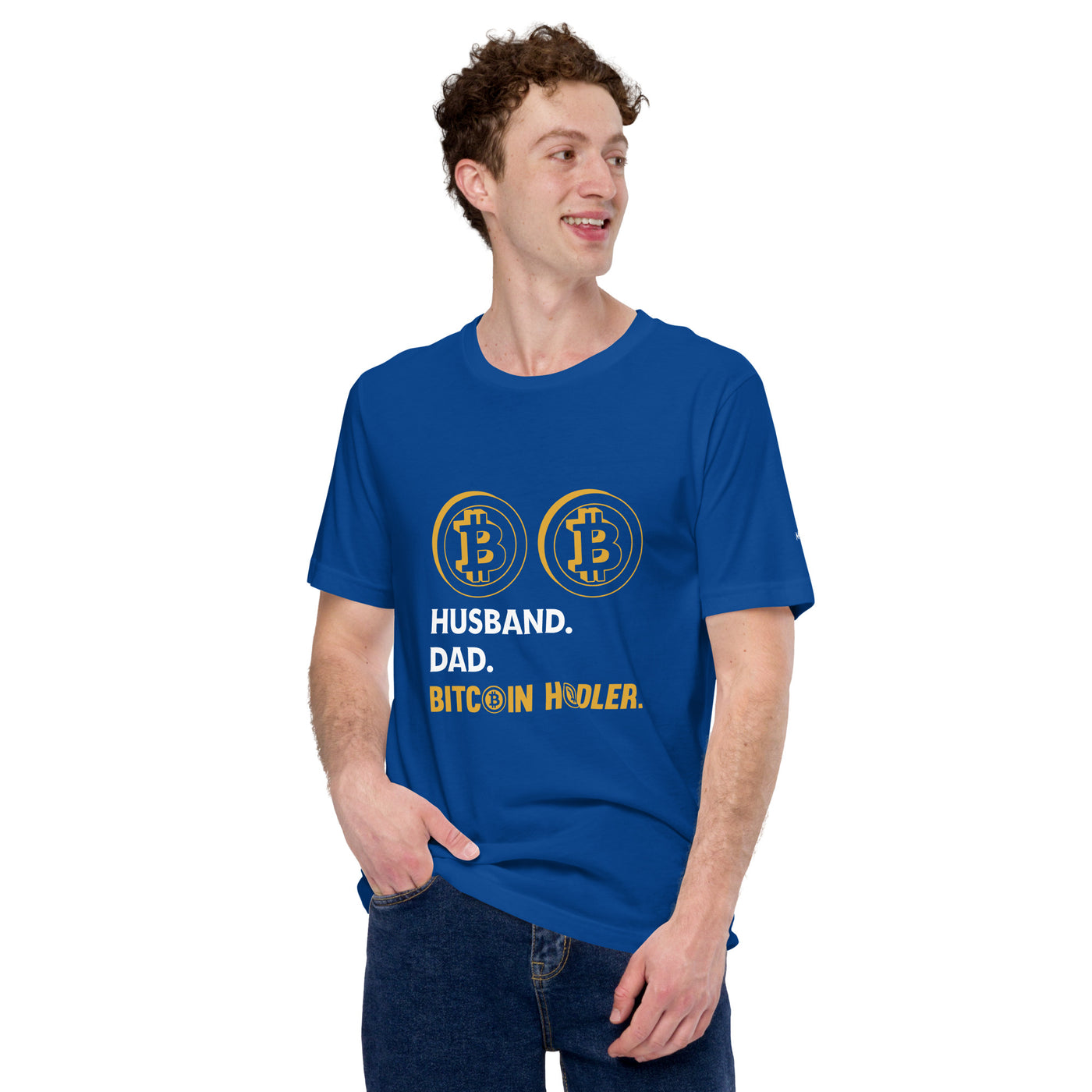 Husband, Dad, Bitcoin Holder Unisex t-shirt