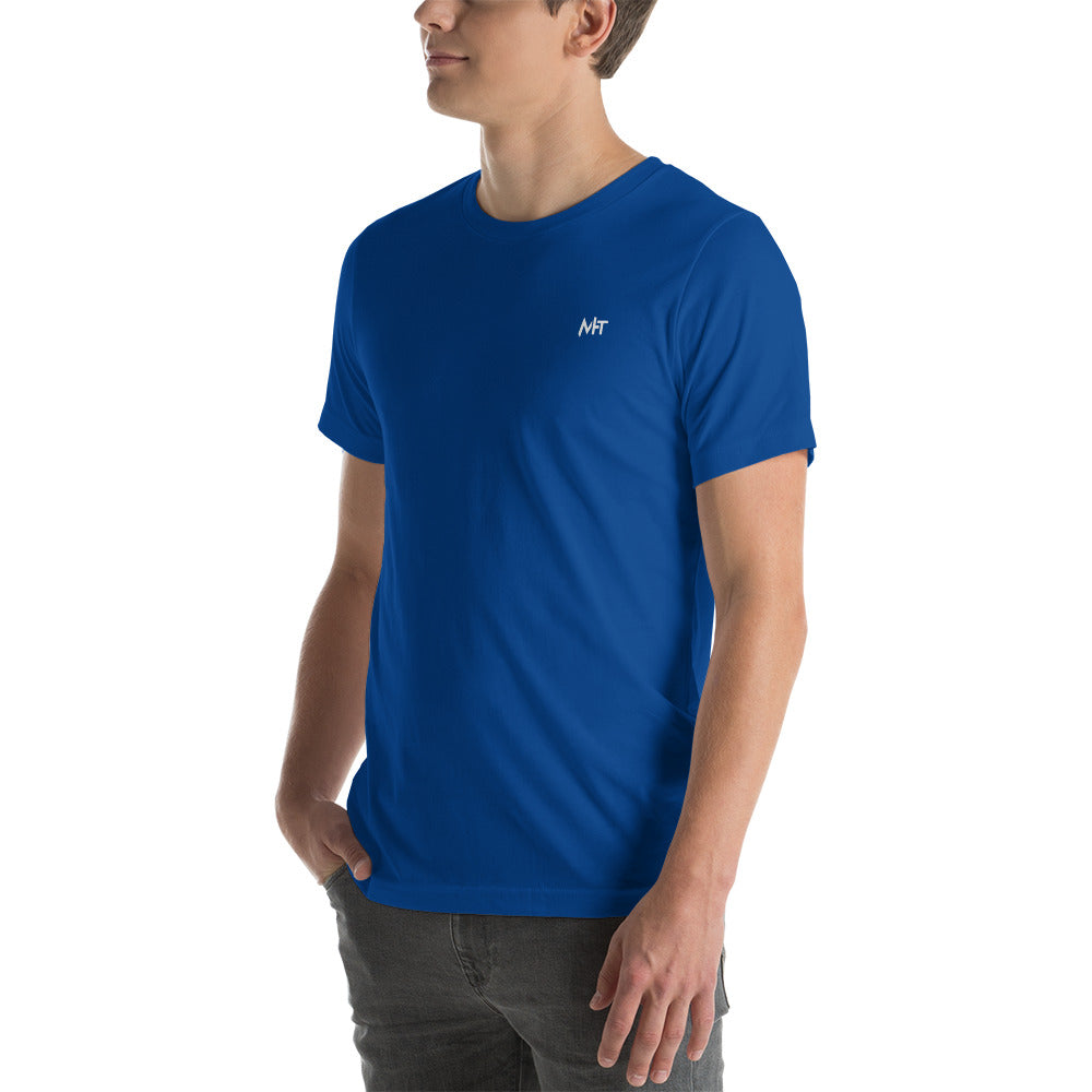 Software is like Sex - Blue Unisex t-shirt ( Back Print )