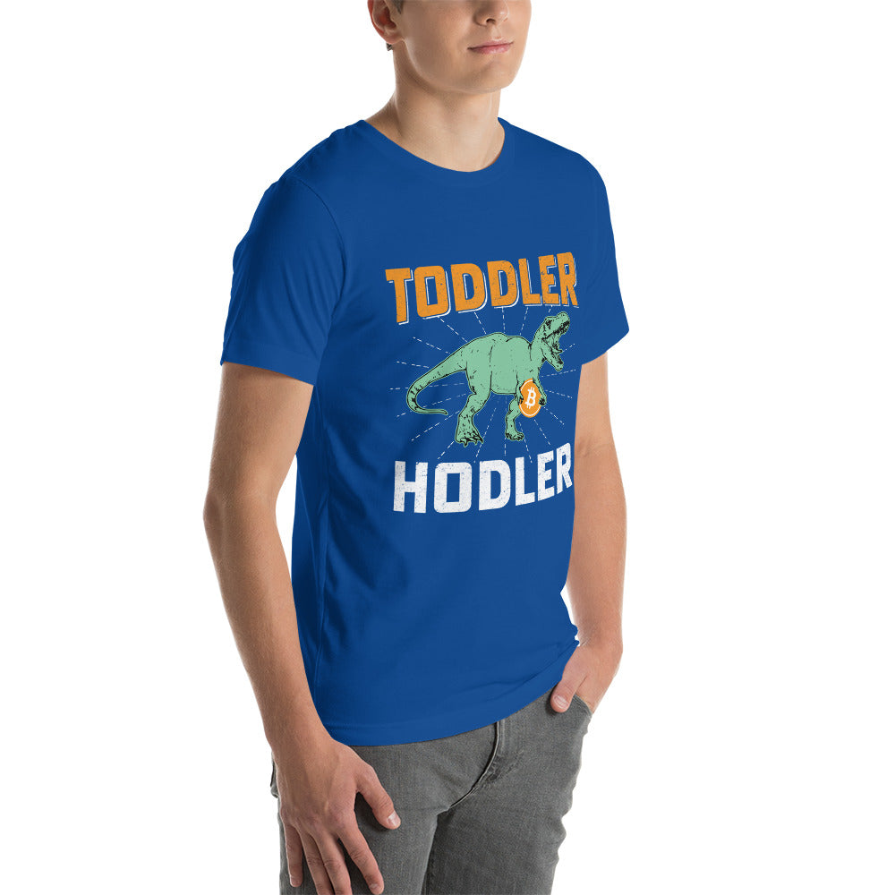 Toddler Bitcoin T-rex Holder - Unisex t-shirt