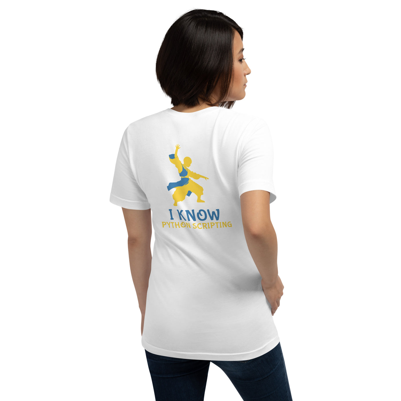 I Know Python Scripting - Unisex t-shirt ( Back Print )