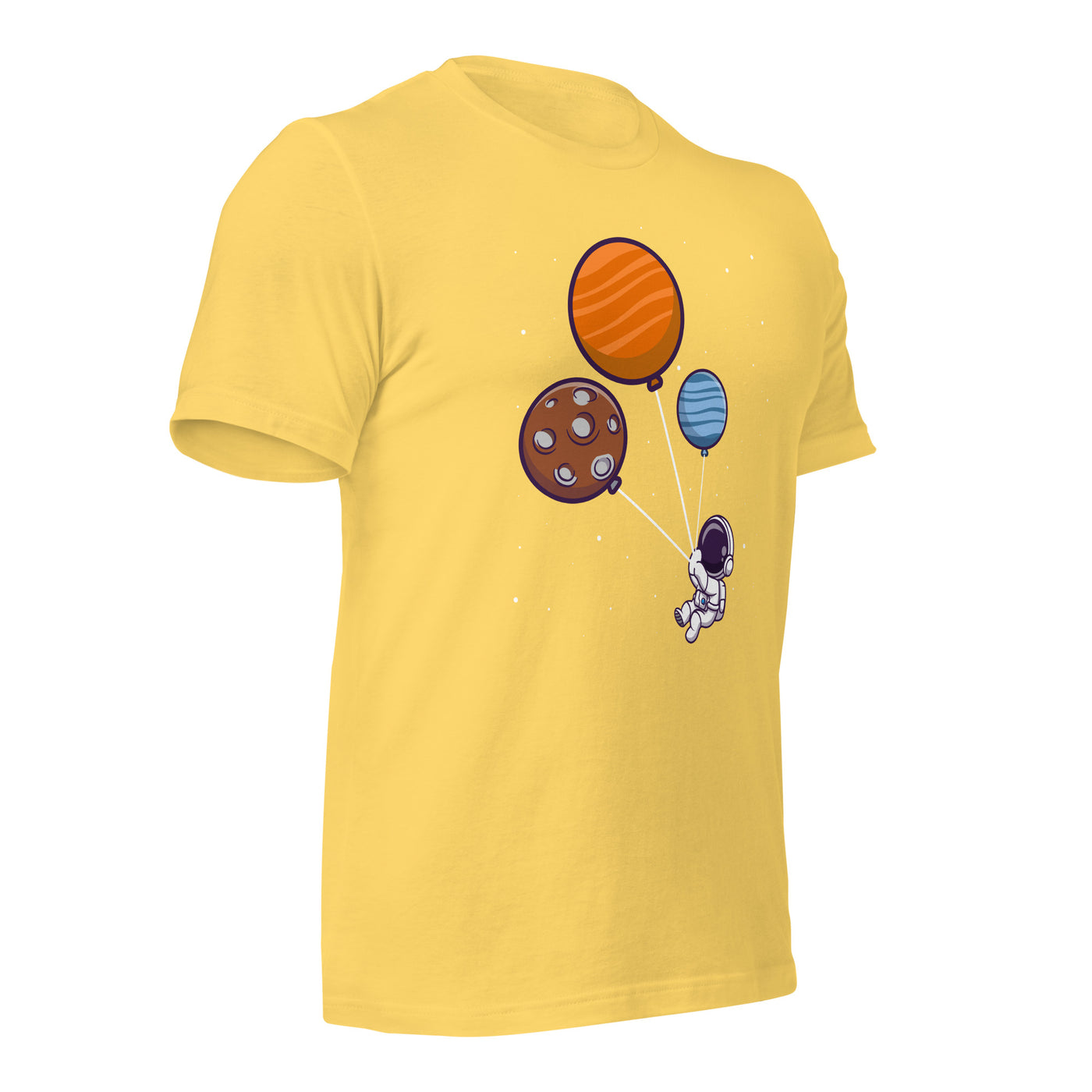 Astronaut with Balloons in Space - Unisex T-shirt