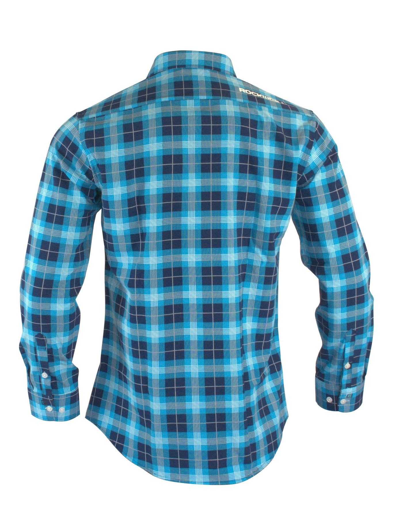 The Titan - Blue Plaid Long Sleeve by MyHackerTech