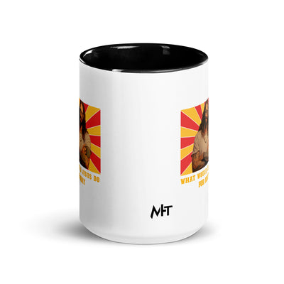 What would Jesus do for 0day v1 - Mug with Color Inside