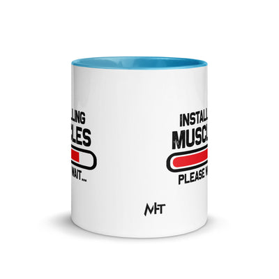 Installing Muscles Please Wait.... - Mug with Color Inside