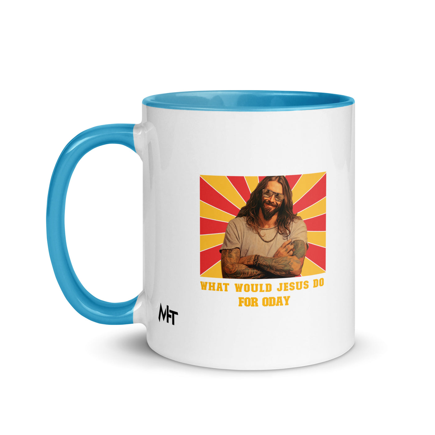 What would Jesus do for 0day v1 - Mug with Color Inside