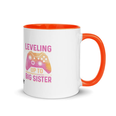 Levelling up to Big Sister for light color - Mug with Color Inside