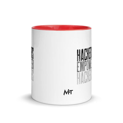 Hackers Empower Hackers V1 - Mug with Color Inside