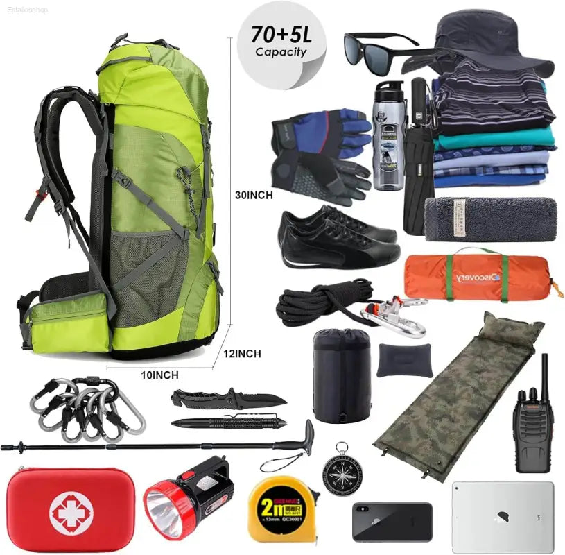 75l backpack rain cover Perfect for Camping and Outdoor Adventures for Men and Women by MyHackerTech Wintming 75L Waterproof Hiking Backpack with Rain Cover
