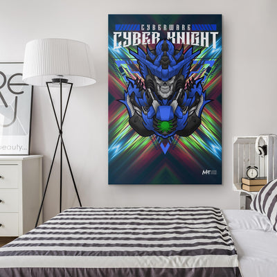 Cyberware Cyber Knight v2 - Rectangle Gallery Canvas by MyHackerTech
