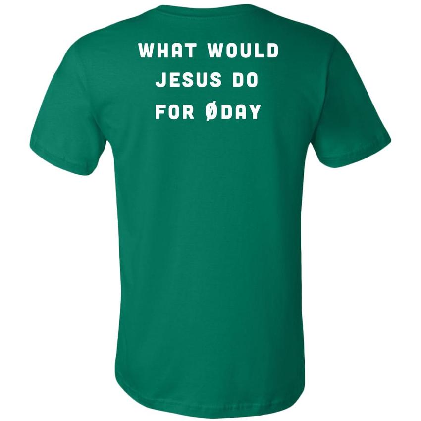 What would Jesus do for 0day - Canvas Mens Shirt by MyHackerTech