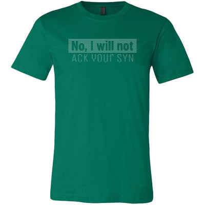 No, I will not ACK your SYN - Canvas Mens Shirt by MyHackerTech