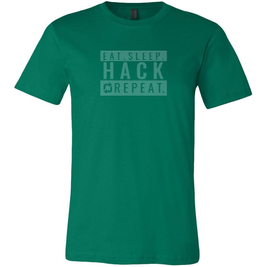 Eat sleep hack repeat v1 - Canvas Mens Shirt by MyHackerTech