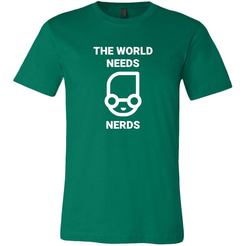 The world needs nerd - Canvas Mens Shirt by MyHackerTech