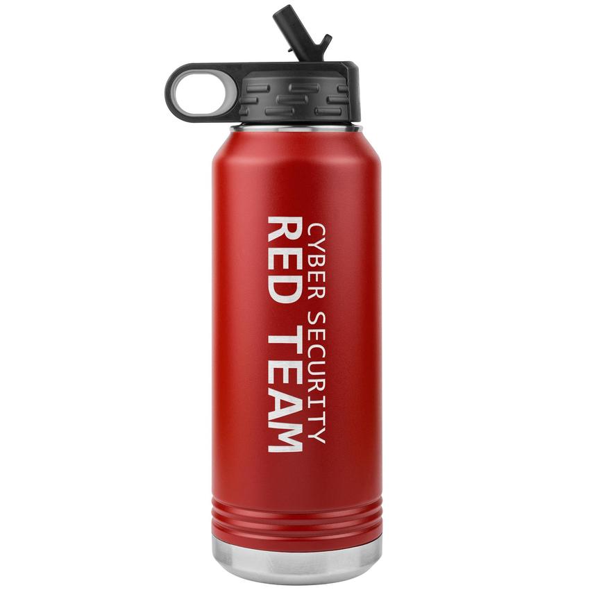 Cyber Security Red Team - 32oz Water Bottle Tumbler by MyHackerTech