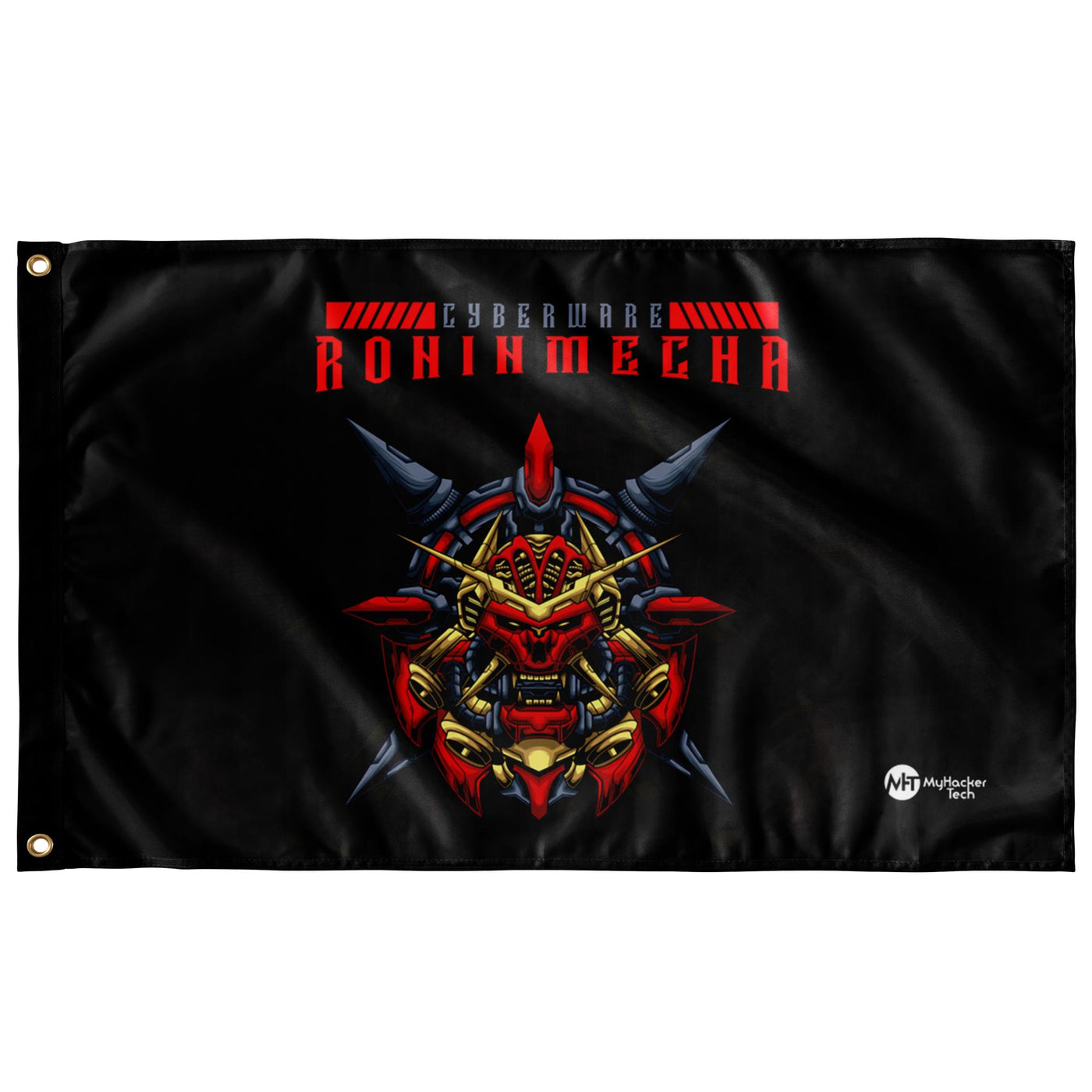 Cyberware Ronin Mecha - Wall flag by MyHackerTech