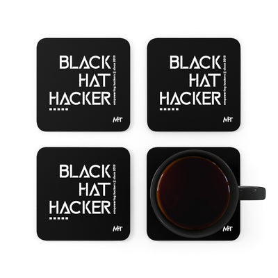 Black Hat Hacker v1 - Cork Back Coaster