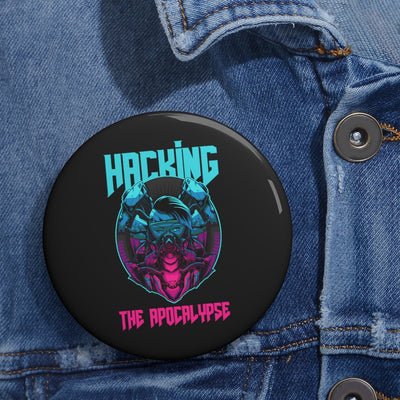 Hacking the apocalypse  - Custom Pin Buttons (black)
